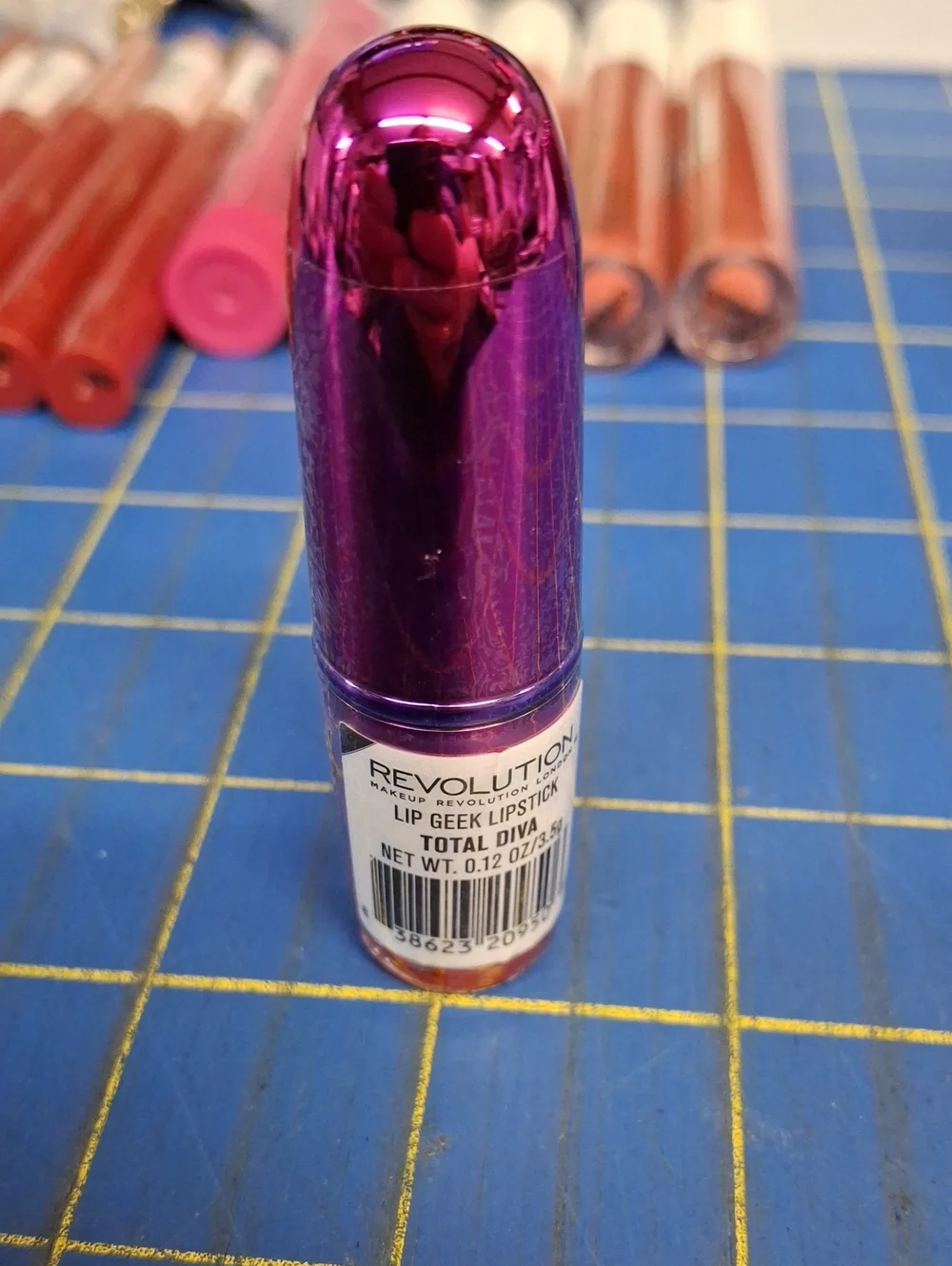 Revolution Lip Geek Lipstick - Total Diva Red New Sealed